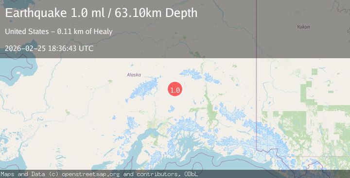 Map of 60 km SSE of Cantwell, Alaska
