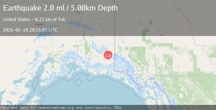 Map of 50 km E of McCarthy, Alaska