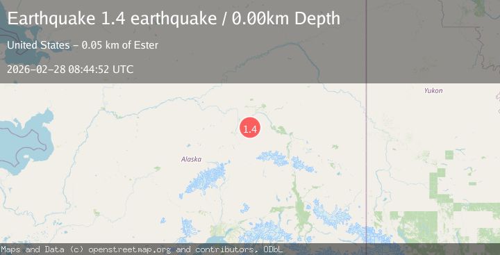 Map of 41 km ESE of Nenana, Alaska