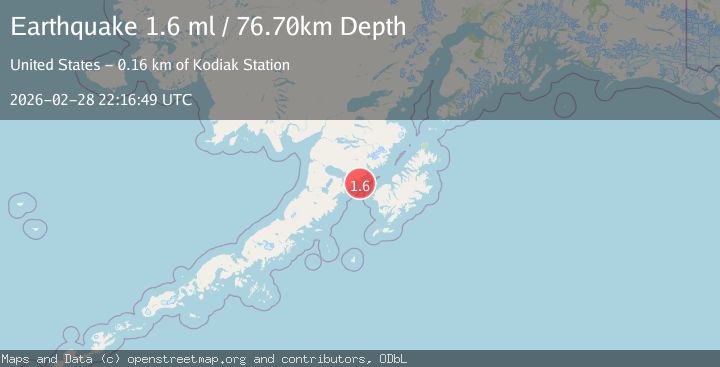 Map of 53 km WNW of Karluk, Alaska
