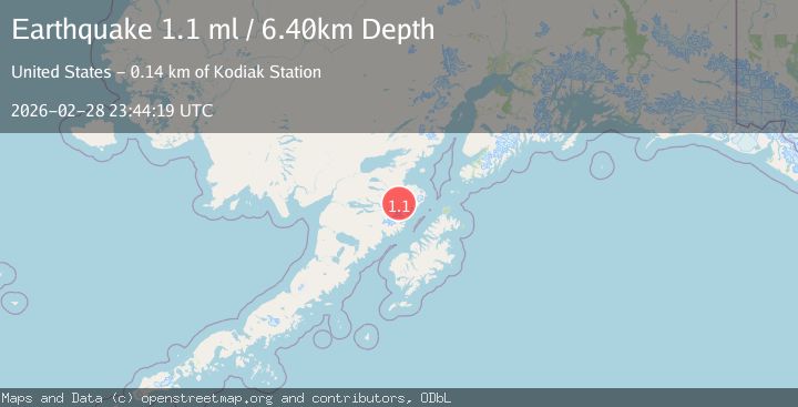 Map of 87 km SSE of Kokhanok, Alaska