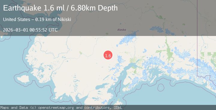 Map of 88 km ENE of Lime Village, Alaska