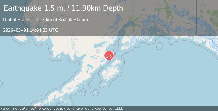 Map of 89 km NNW of Aleneva, Alaska
