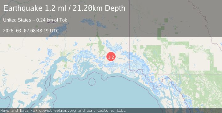 Map of 41 km WSW of McCarthy, Alaska