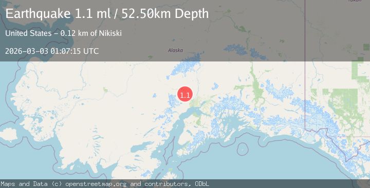 Map of 23 km SSE of Skwentna, Alaska
