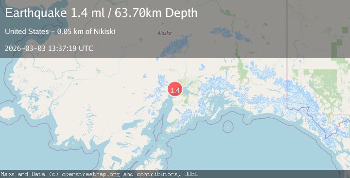 Map of 1 km NNW of Beluga, Alaska