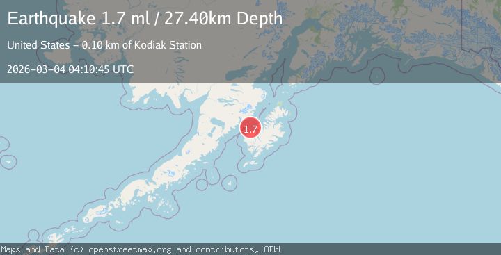 Map of 22 km NNE of Karluk, Alaska
