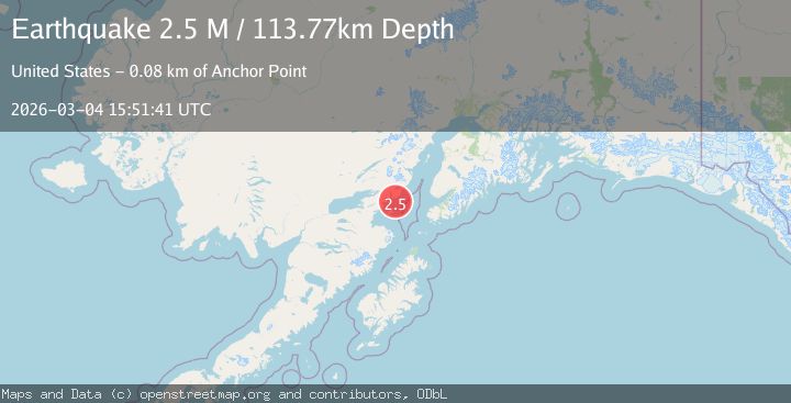 Map of 59 km ESE of Pedro Bay, Alaska