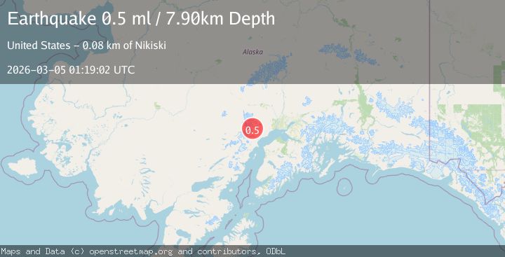 Map of 56 km WNW of Beluga, Alaska