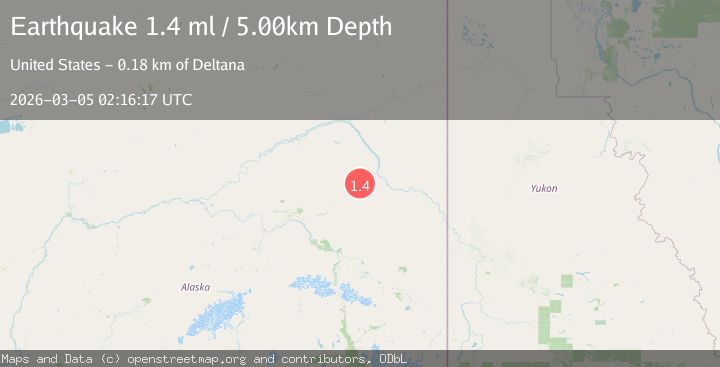 Map of 12 km S of Central, Alaska