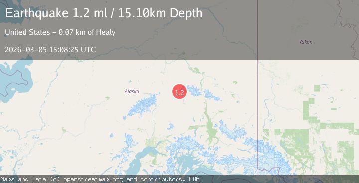 Map of 56 km E of Cantwell, Alaska