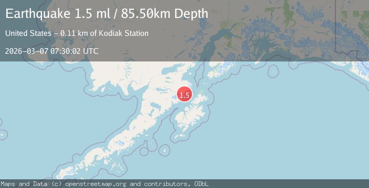 Map of 75 km NW of Aleneva, Alaska