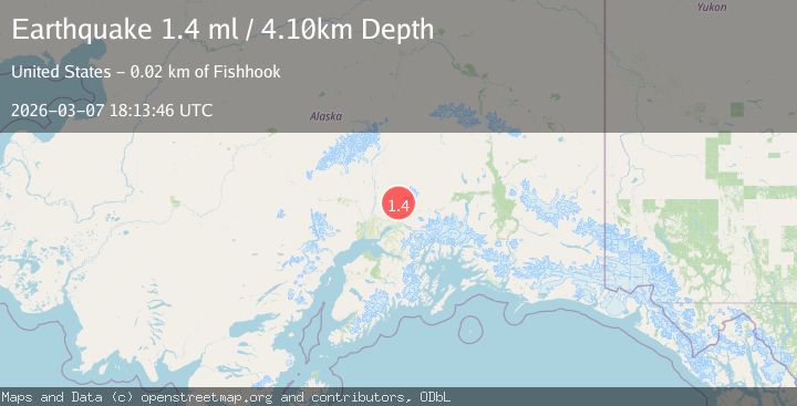 Map of 21 km N of Fishhook, Alaska