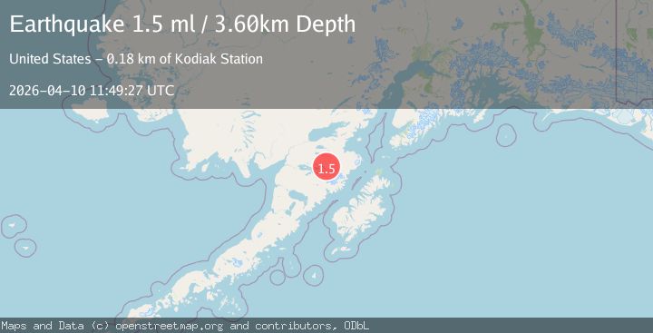Map of 84 km S of Kokhanok, Alaska