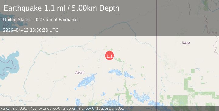 Map of 23 km S of South Van Horn, Alaska