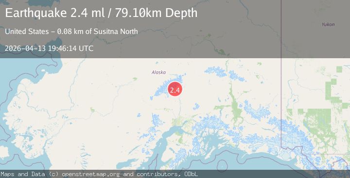 Map of 37 km NNE of Petersville, Alaska