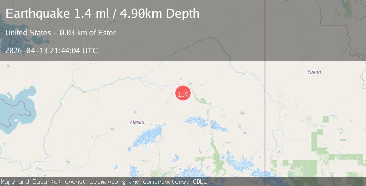 Map of 26 km SSW of South Van Horn, Alaska