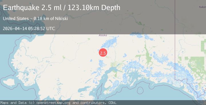 Map of 47 km NW of Skwentna, Alaska
