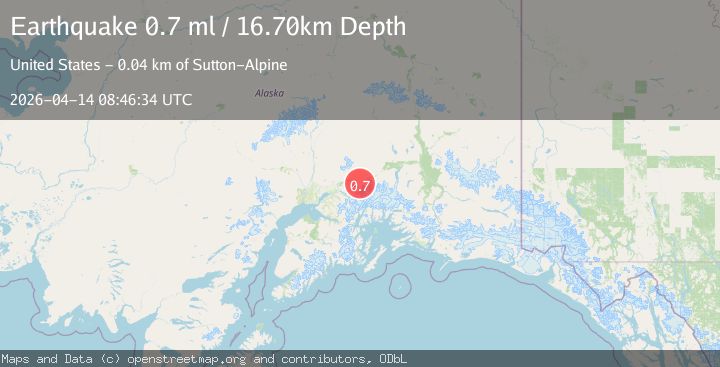 Map of 22 km ESE of Chickaloon, Alaska