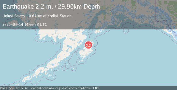 Map of 5 km NW of Aleneva, Alaska