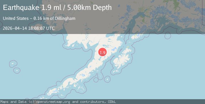 Map of 59 km E of Egegik, Alaska