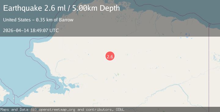 Map of 143 km W of Anaktuvuk Pass, Alaska