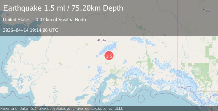 Map of 11 km W of Petersville, Alaska
