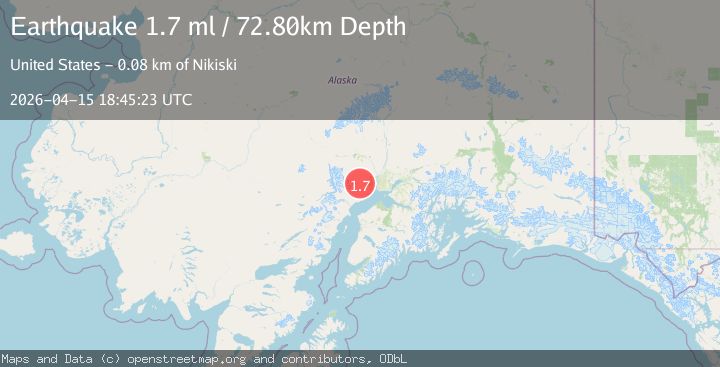 Map of 30 km NNW of Beluga, Alaska