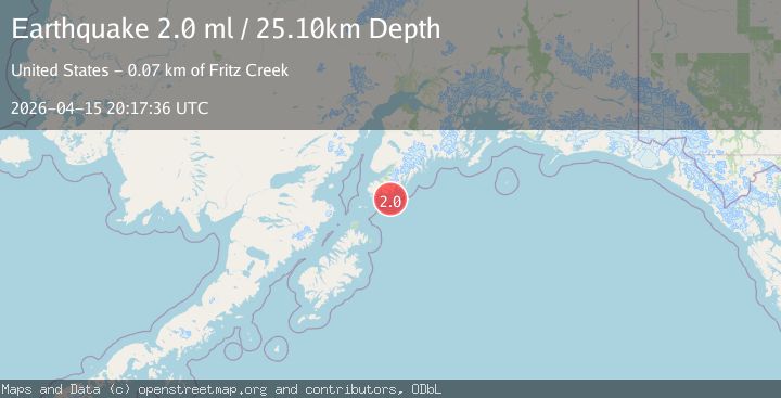 Map of 55 km ESE of Port Graham, Alaska