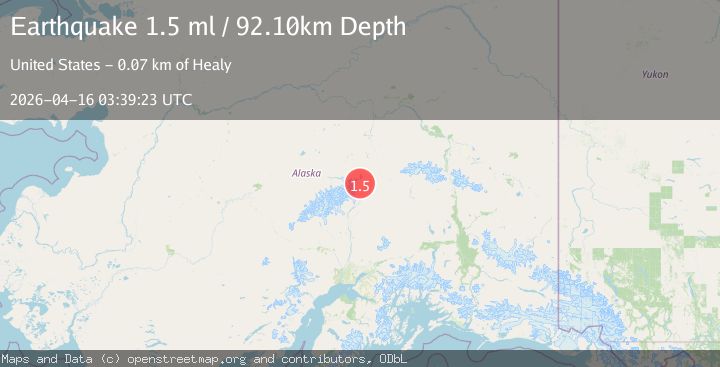 Map of 39 km WSW of Cantwell, Alaska