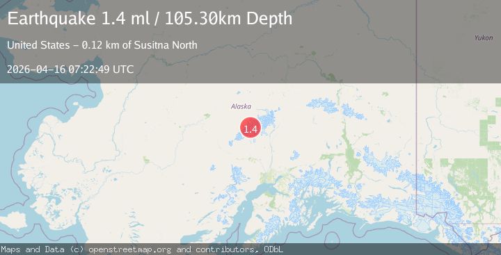 Map of 57 km NW of Petersville, Alaska
