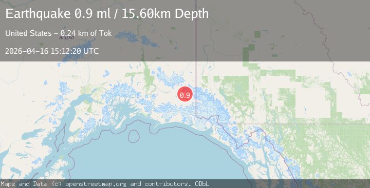 Map of 57 km ESE of McCarthy, Alaska