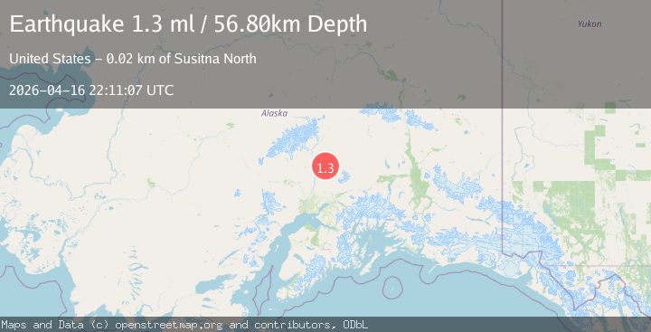 Map of 23 km NE of Susitna North, Alaska