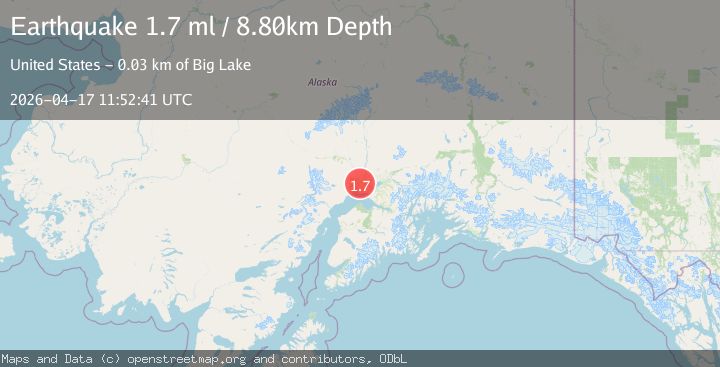 Map of 12 km SSE of Susitna, Alaska