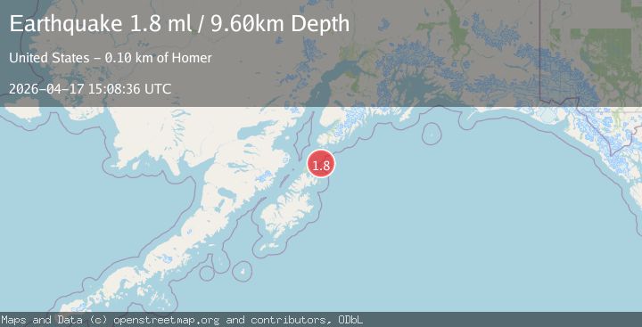 Map of 70 km S of Port Graham, Alaska