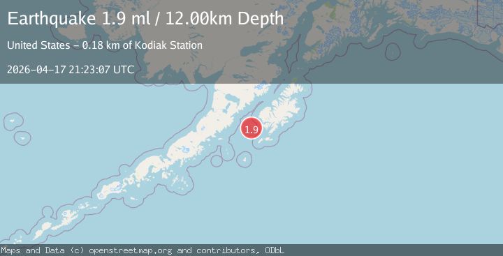 Map of 62 km W of Akhiok, Alaska