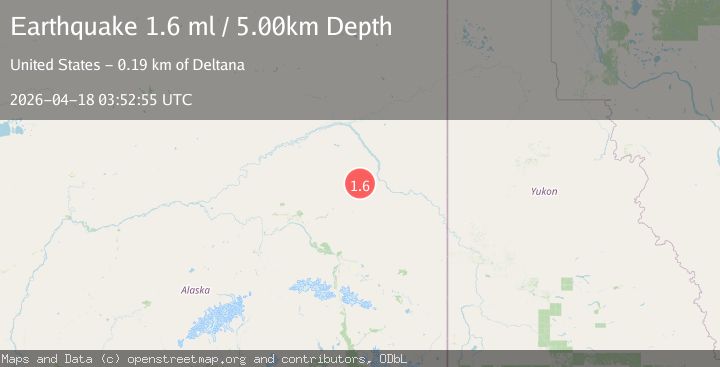 Map of 5 km SSW of Central, Alaska