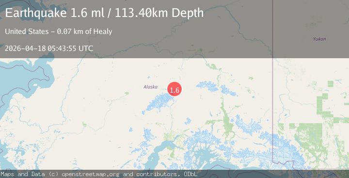 Map of 46 km W of Cantwell, Alaska