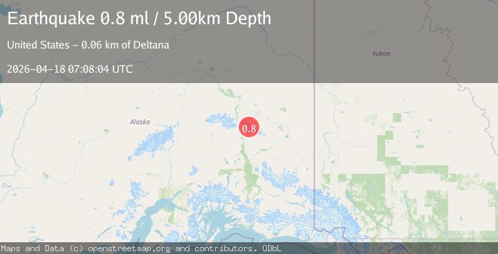Map of 38 km NE of Paxson, Alaska