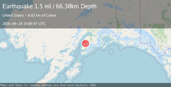 Map of 15 km SE of Kasilof, Alaska