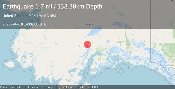 Map of 54 km WSW of Skwentna, Alaska