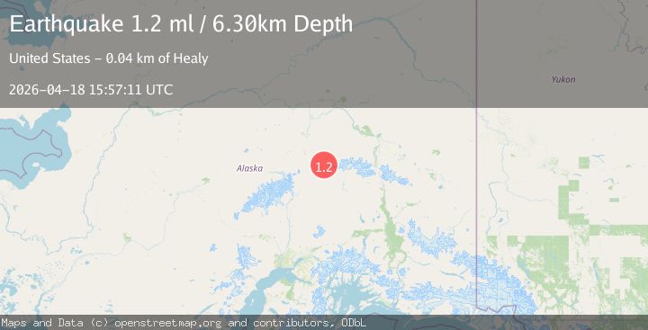 Map of 29 km SE of Denali Park, Alaska