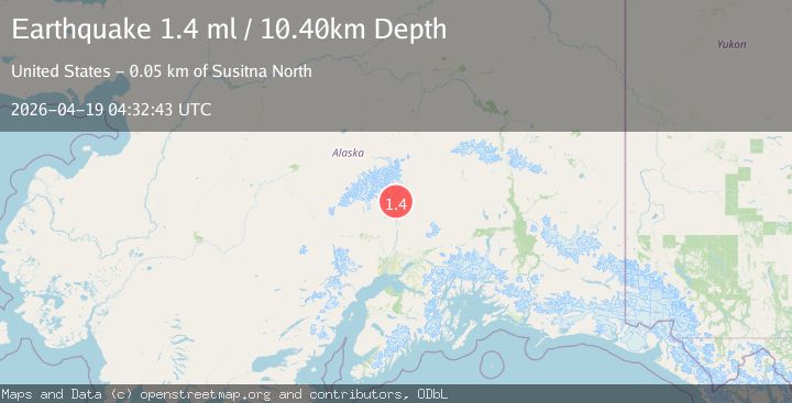 Map of 19 km N of Chase, Alaska