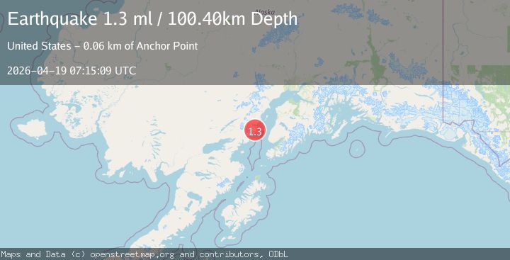 Map of 52 km WNW of Happy Valley, Alaska