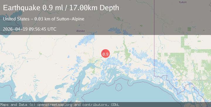 Map of 20 km NNE of Chickaloon, Alaska