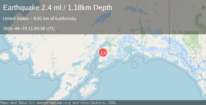 Map of 8 km E of Kalifornsky, Alaska