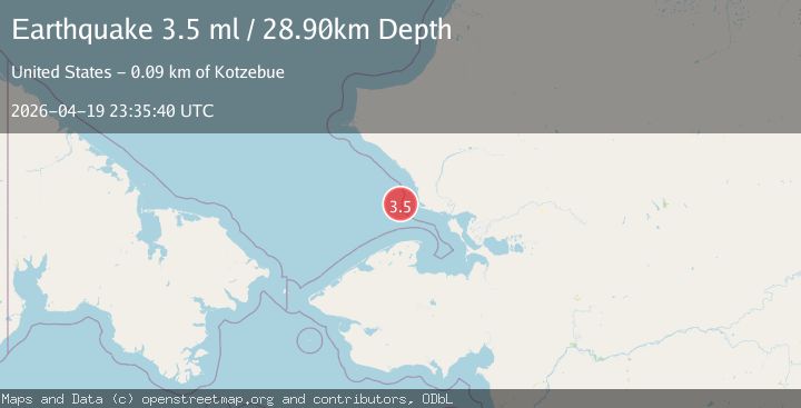Map of 63 km S of Kivalina, Alaska