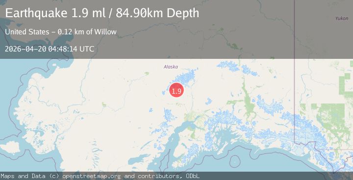 Map of 41 km W of Petersville, Alaska
