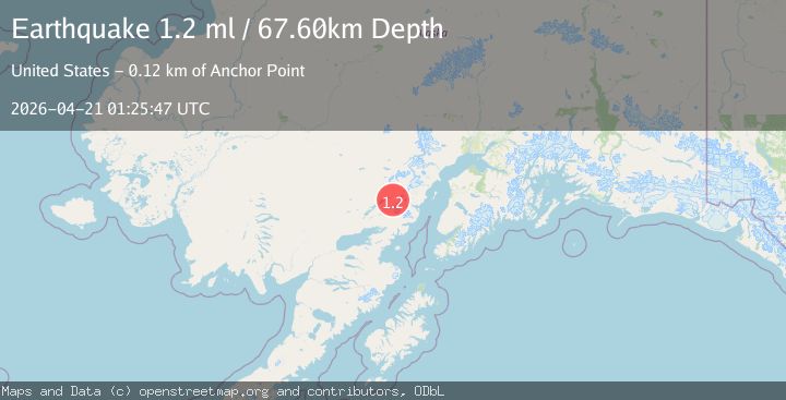 Map of 42 km ENE of Port Alsworth, Alaska