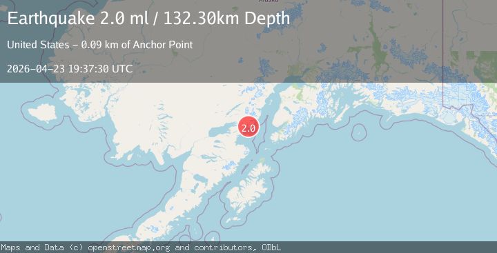 Map of 43 km ESE of Pedro Bay, Alaska